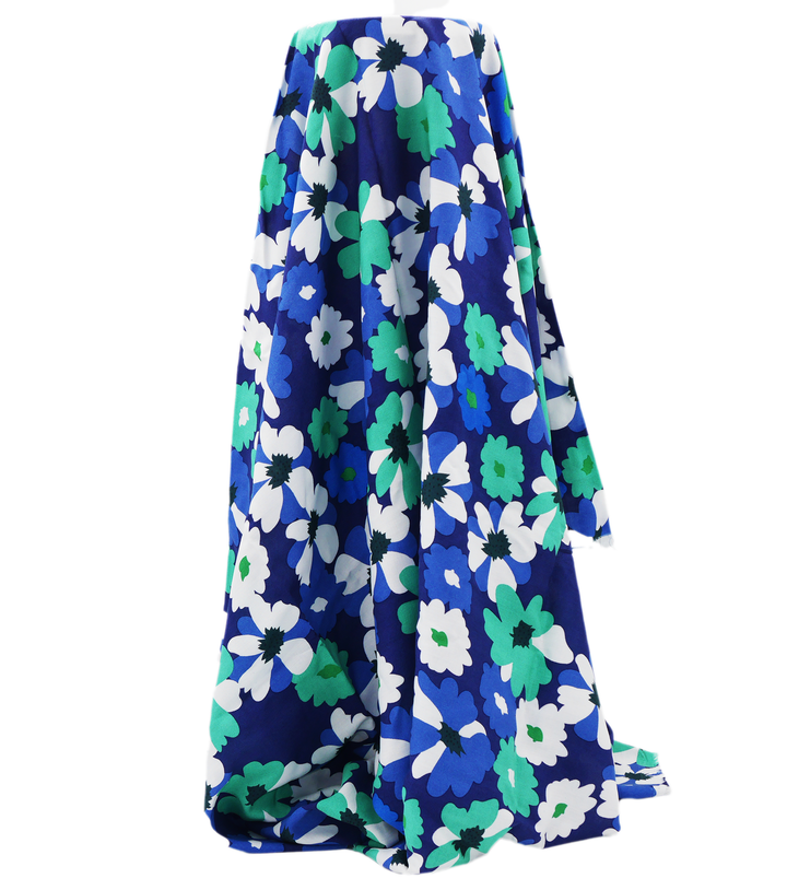 Printed Rayon $12.00p/m - AubreyBlue