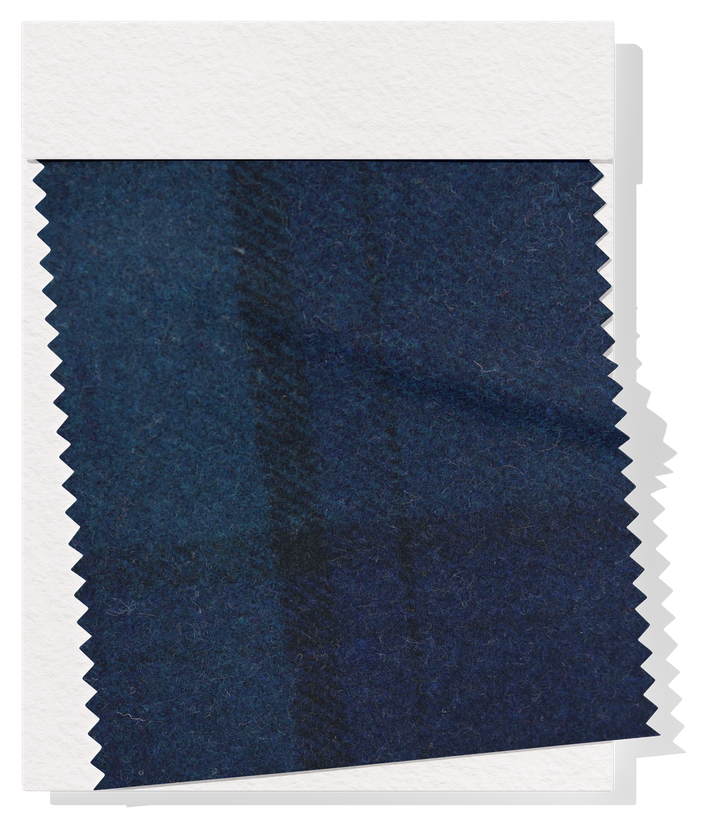 CHECKED WOOL $18.00P/M - Midnight Shadow