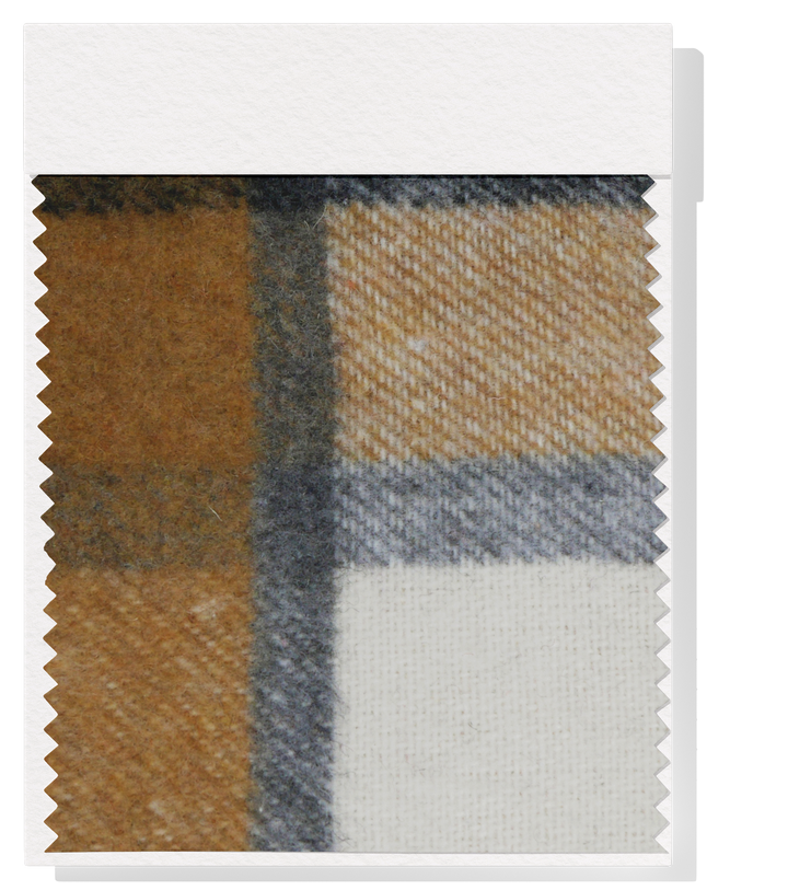 CHECKED WOOL $18.00P/M - Butterscotch Grid