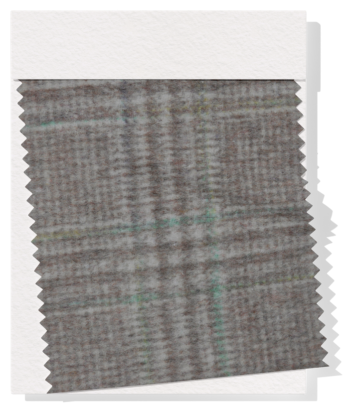 DOUBLE FACED CHECK WOOL $24.00P/M -Forest Mist