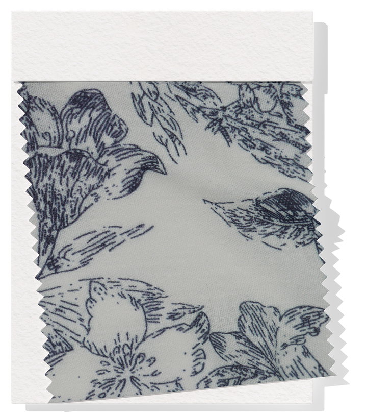 Printed Linen Cotton $24.00p/m - Meadow Toile