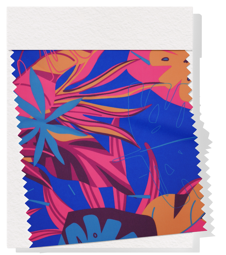 Polyester Mini Matt Pacific Print $9.00p/m Design #12