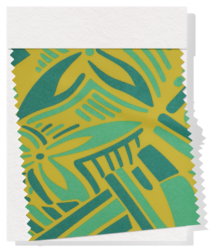 STRETCH POLYESTER PACIFIC PRINT $12.00P/M