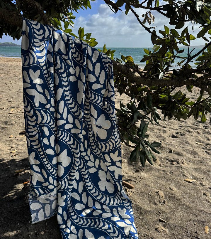 VISCOSE PRINT $16.00P/M - Ocean Current