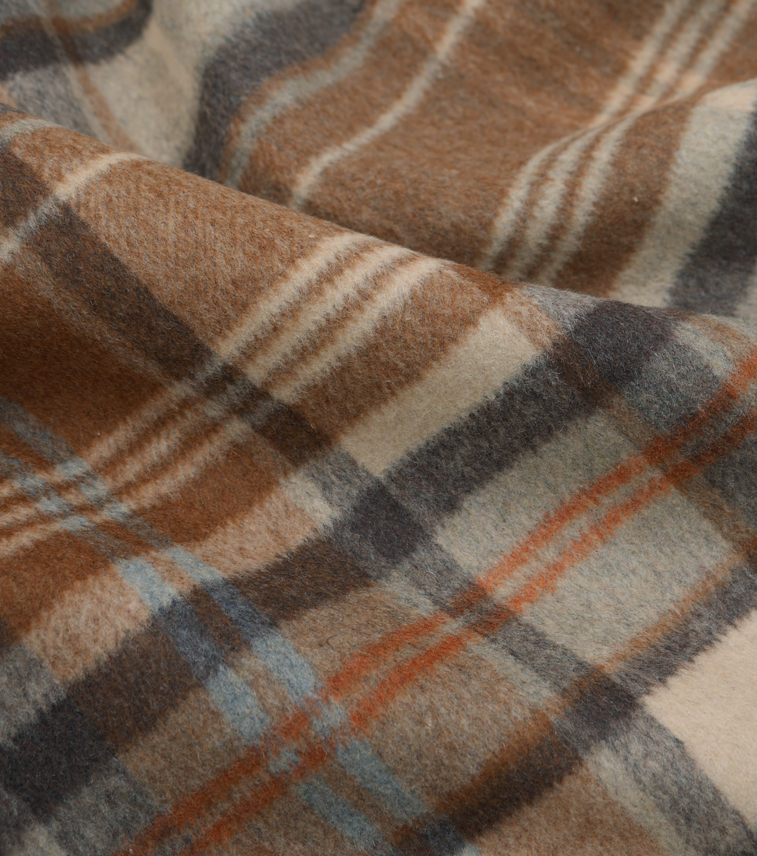Double Faced Check Wool $24.00p/m -Toffee