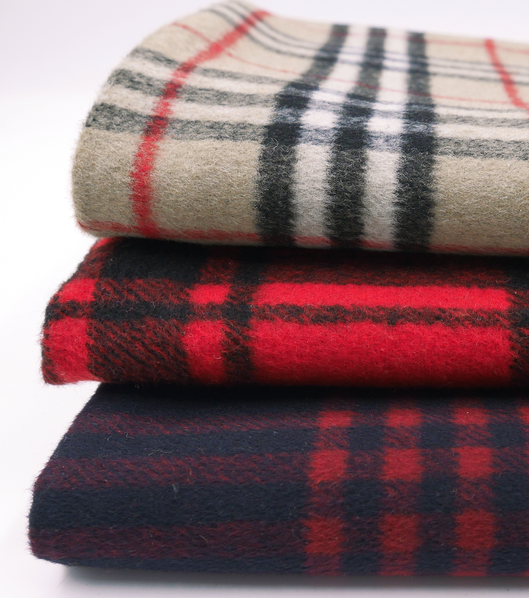Checked Wool $18.00p/m - Red & Black (WC16)
