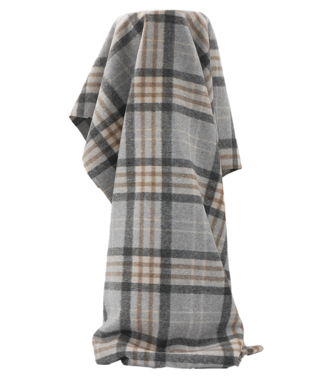 CHECKED WOOL $18.00P/M - Ash & Coal