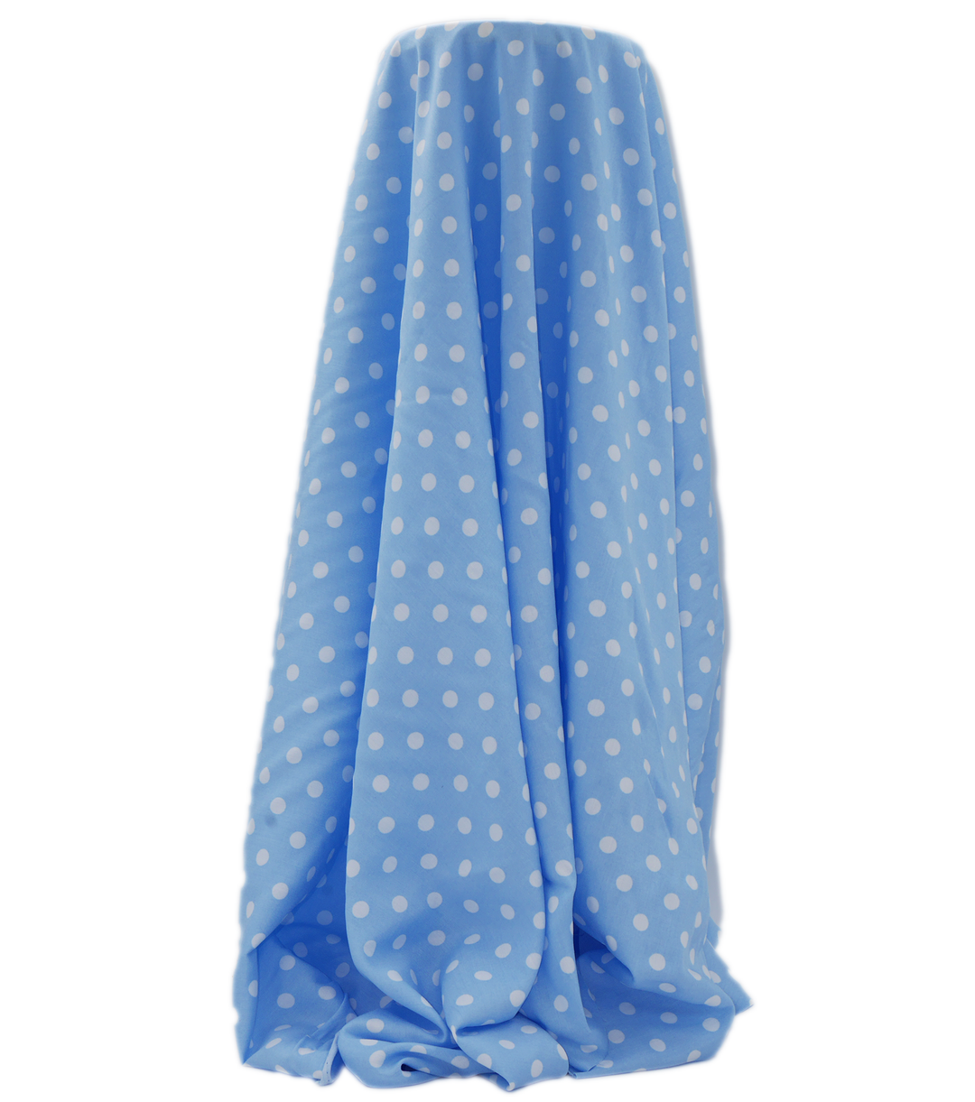PRINTED RAYON $12.00P/M - Sky Polka