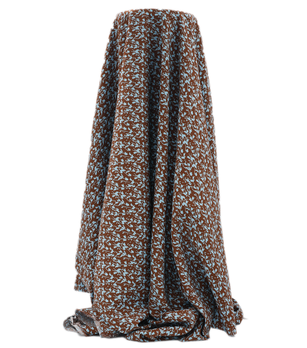 PRINTED RAYON $12.00P/M - COCOA SKY CONFETTI