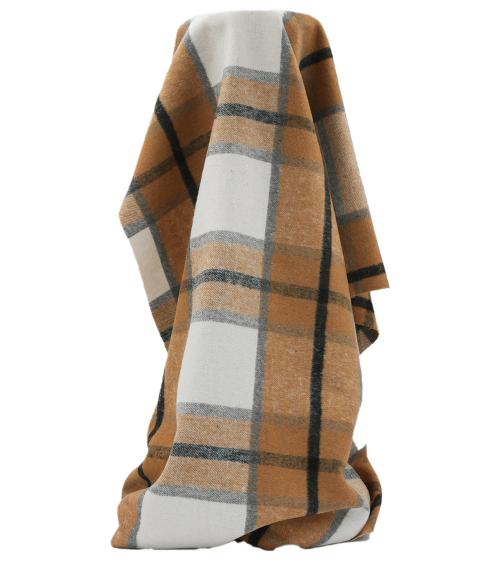 CHECKED WOOL $18.00P/M - Butterscotch Grid