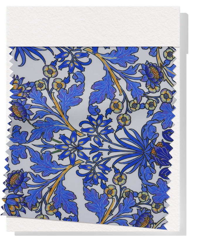 DIGITAL PRINTED COTTON POPLIN $14.00P/M - Azure Heirloom Garden