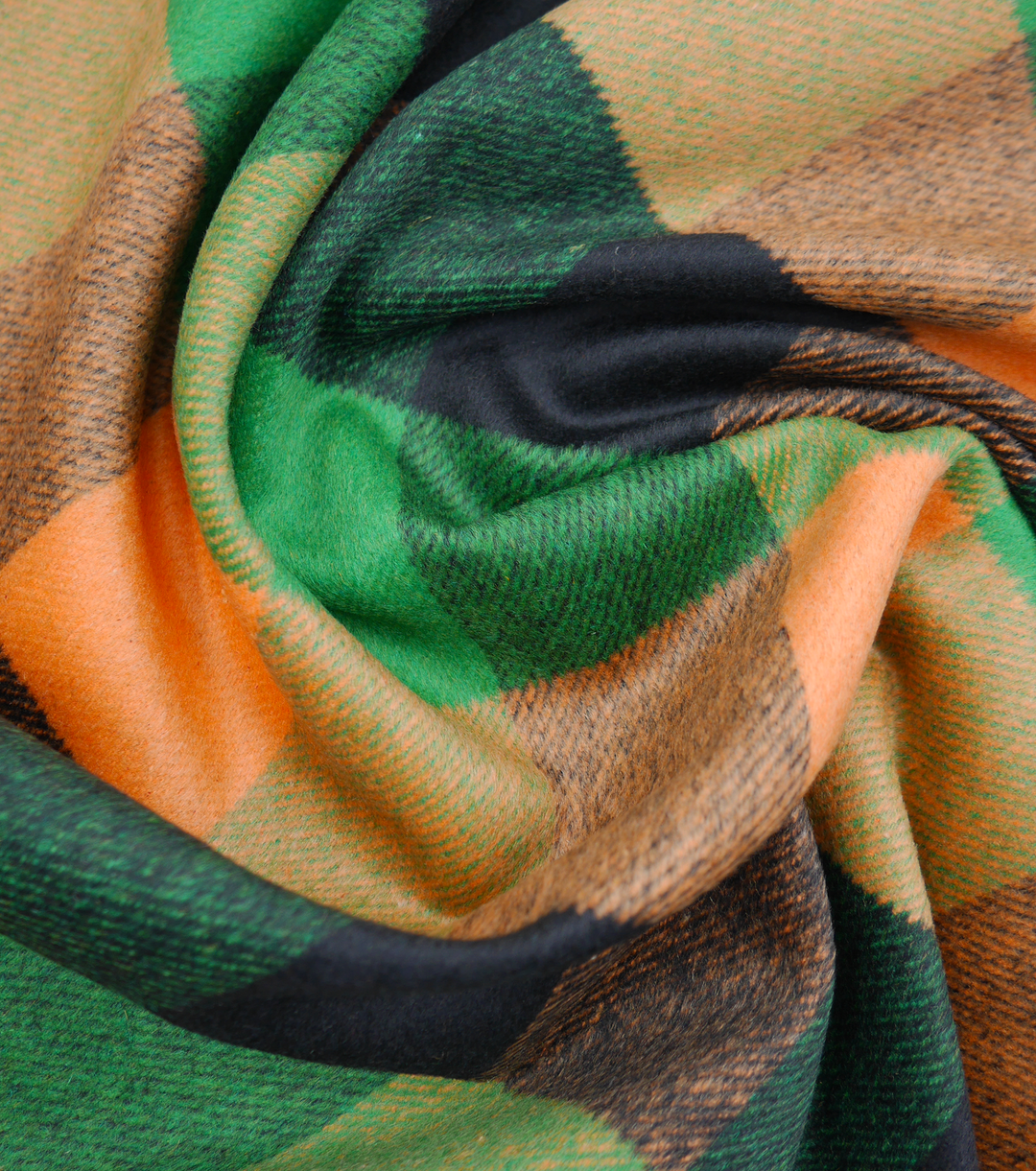 CHECKED WOOL $24.00P/M - Forest Marmalade - The Fabric Shop