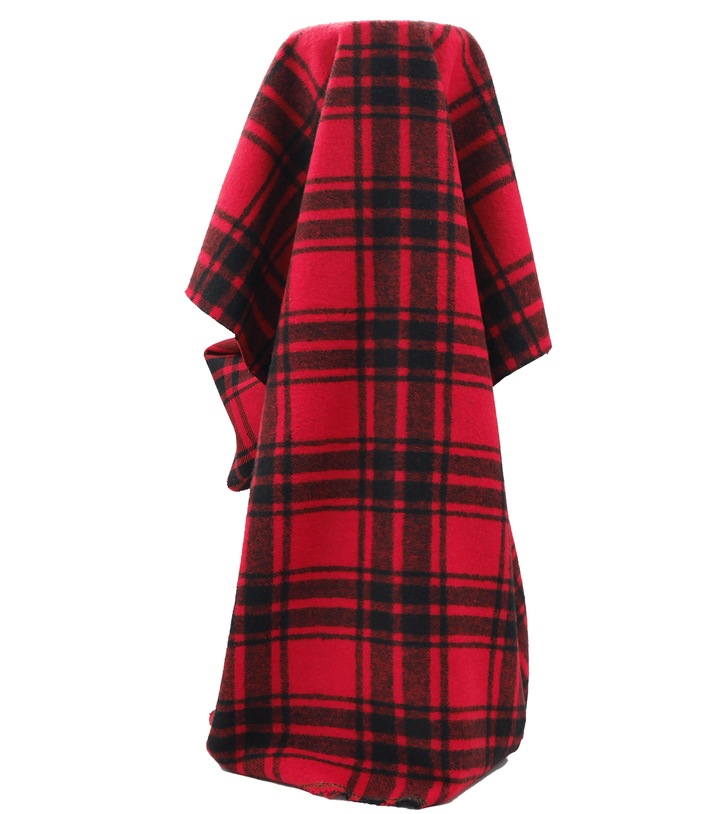 Checked Wool $18.00p/m - Red & Black (WC16)