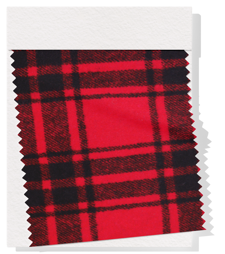 Checked Wool $18.00p/m - Red & Black (WC16)