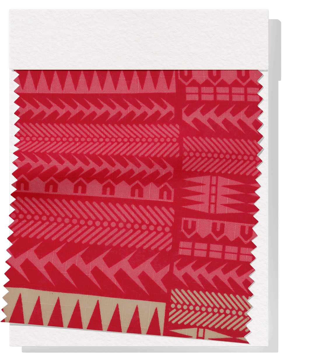 Cotton Dobby Pacific Print $10.00p/m - Design  8 Pink & Red - The Fabric Shop