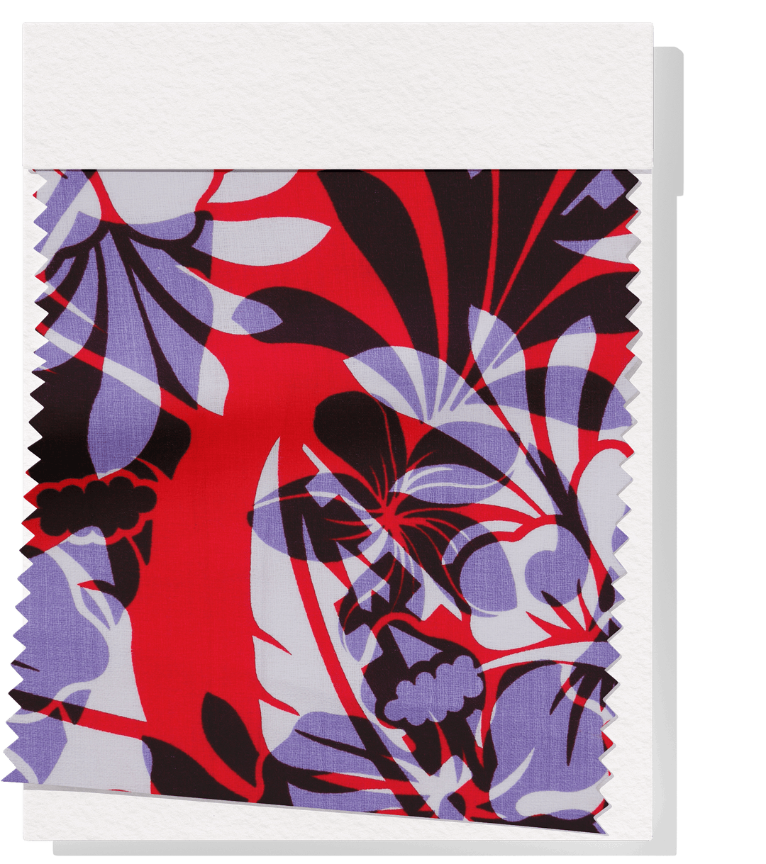 Cotton Dobby Pacific Print $10.00p/m - Design B Red & Grey - The Fabric Shop