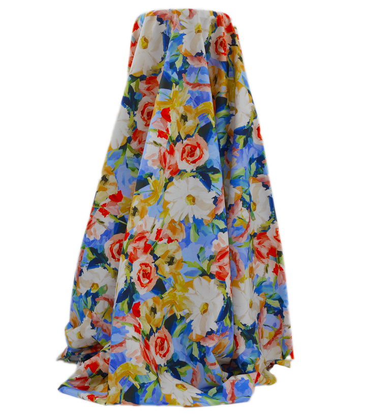 DIGITAL PRINTED COTTON POPLIN $14.00P/M - Meadow Watercolour