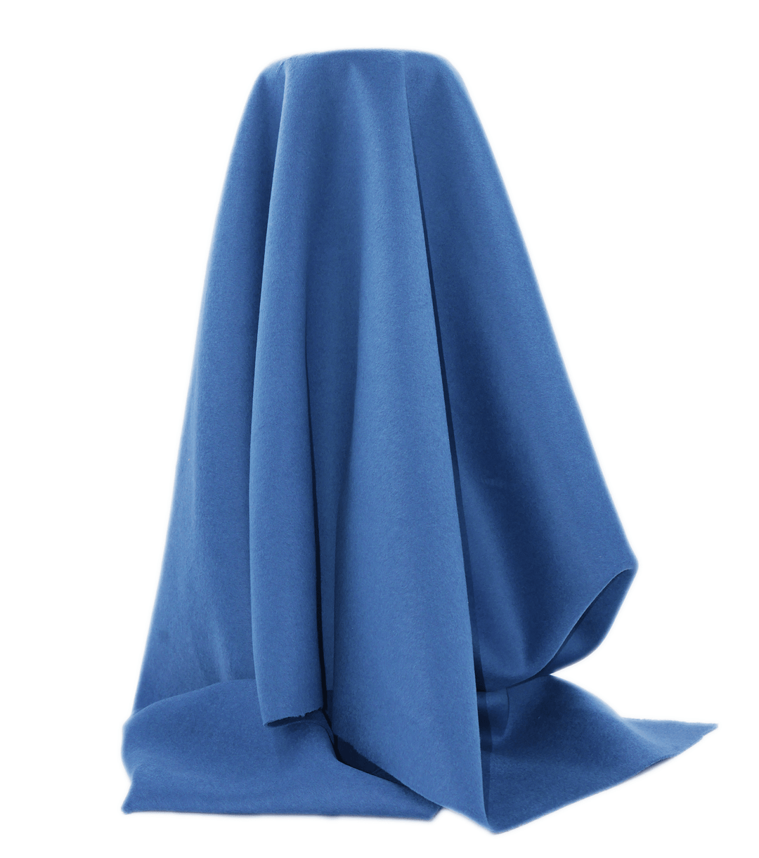 DOUBLE FACED WOOL $24.00P/M - Cornflower Blue - The Fabric Shop