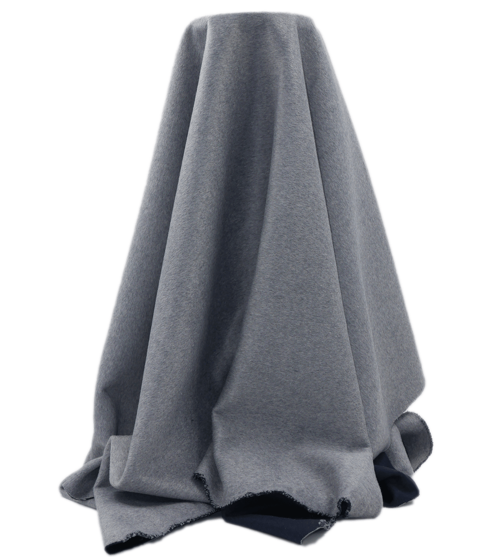 DOUBLE FACED WOOL $24.00P/M - Silver Heather - The Fabric Shop
