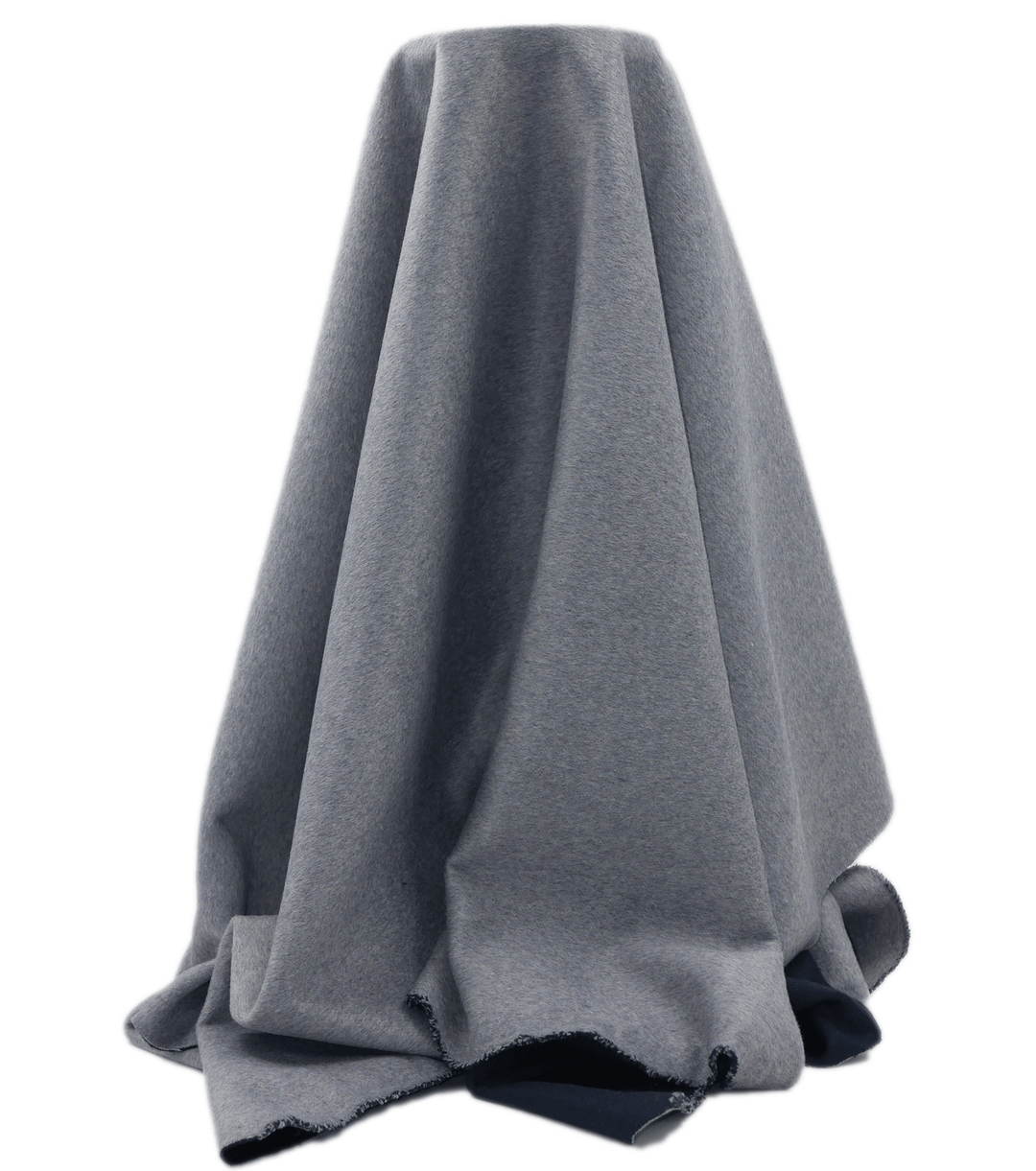 DOUBLE FACED WOOL $24.00P/M - Silver Heather - The Fabric Shop