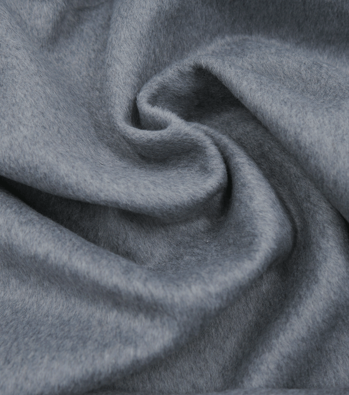 DOUBLE FACED WOOL $24.00P/M - Silver Heather - The Fabric Shop