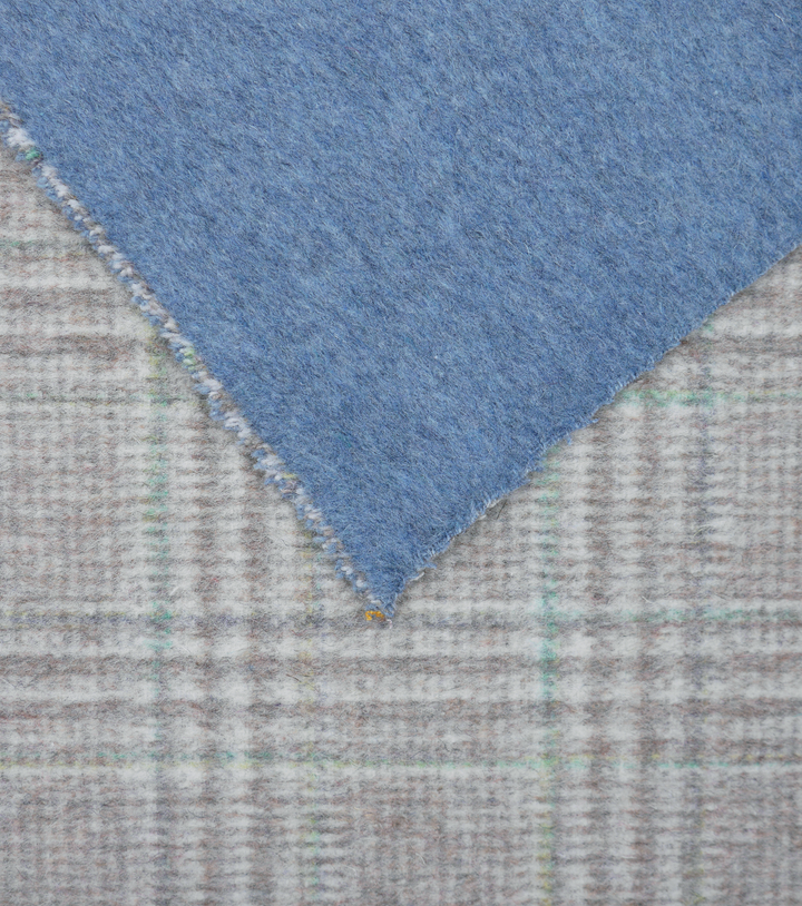 DOUBLE FACED CHECK WOOL $24.00P/M -Forest Mist