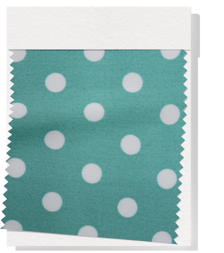 PRINTED RAYON $12.00P/M - Mint Polka