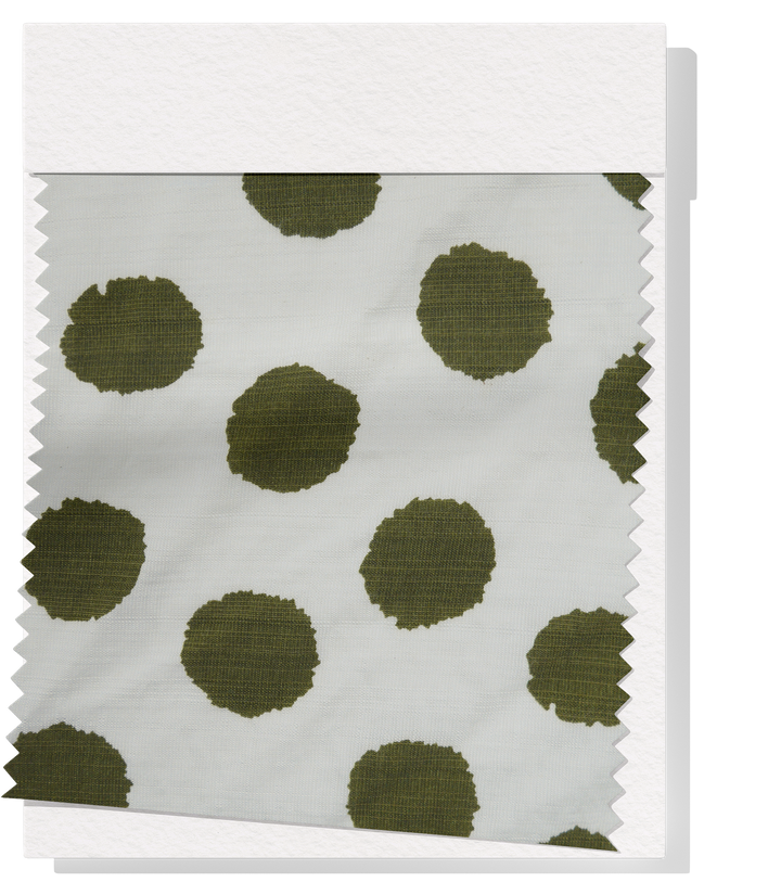 VISCOSE PRINT $16.00P/M - Olive Grove Dots