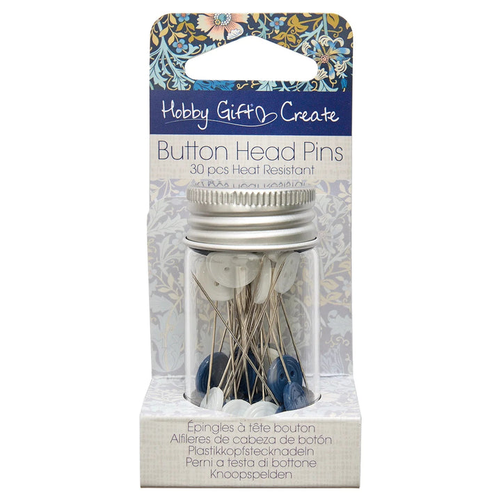 Hobby Gift Button Head, Heat Resistant Pins - $7.80 - The Fabric Shop