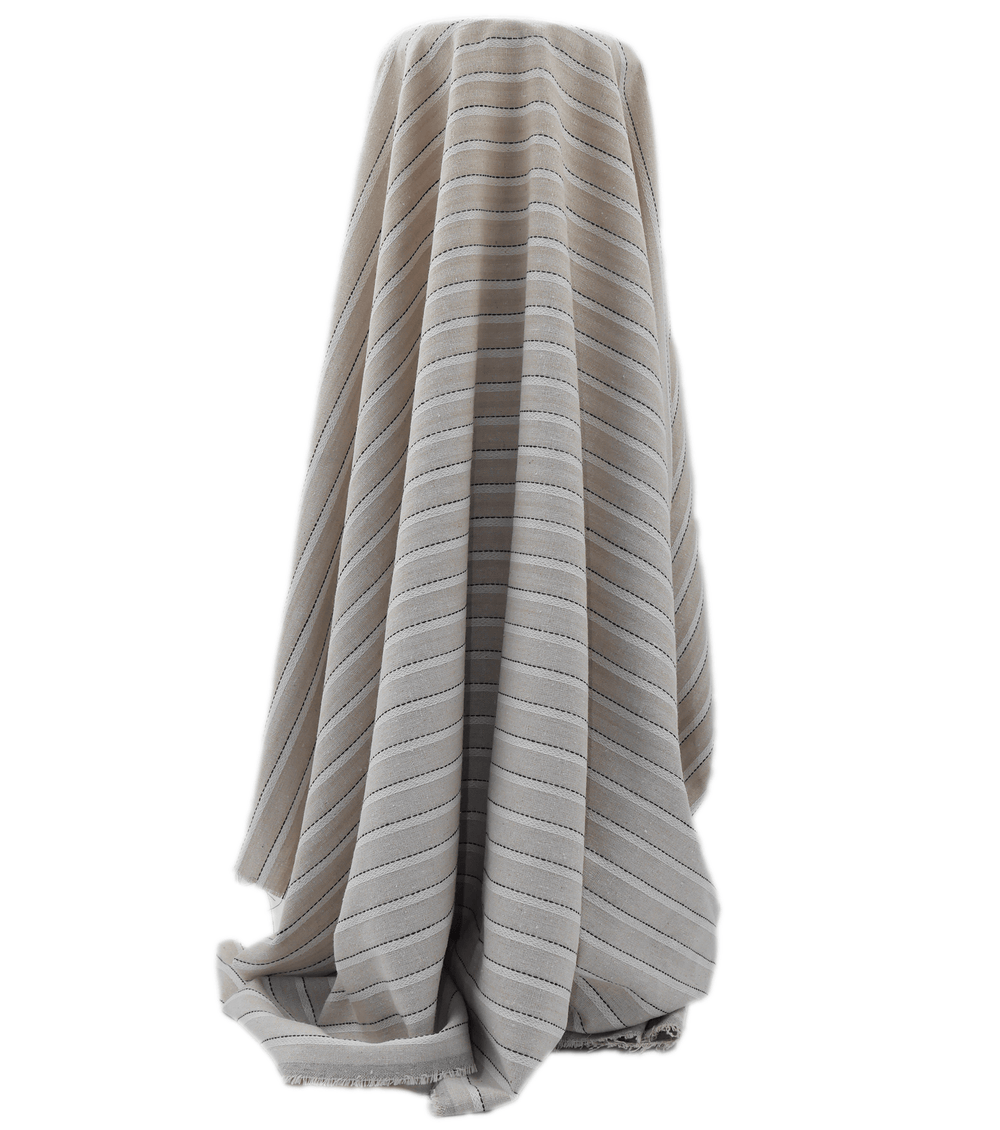 LINEN / COTTON $16.00P/M - Harbour Stripe - The Fabric Shop