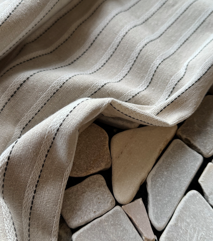 LINEN / COTTON $16.00P/M - Harbour Stripe