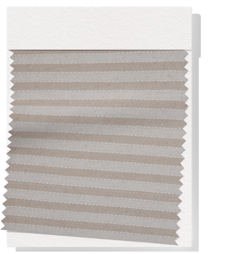 LINEN / COTTON $16.00P/M - Driftwood Stripe