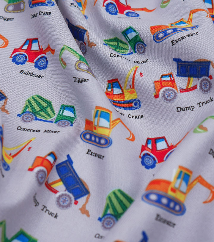 CRAFT COTTON $10.00P/M - Construction Trucks Grey