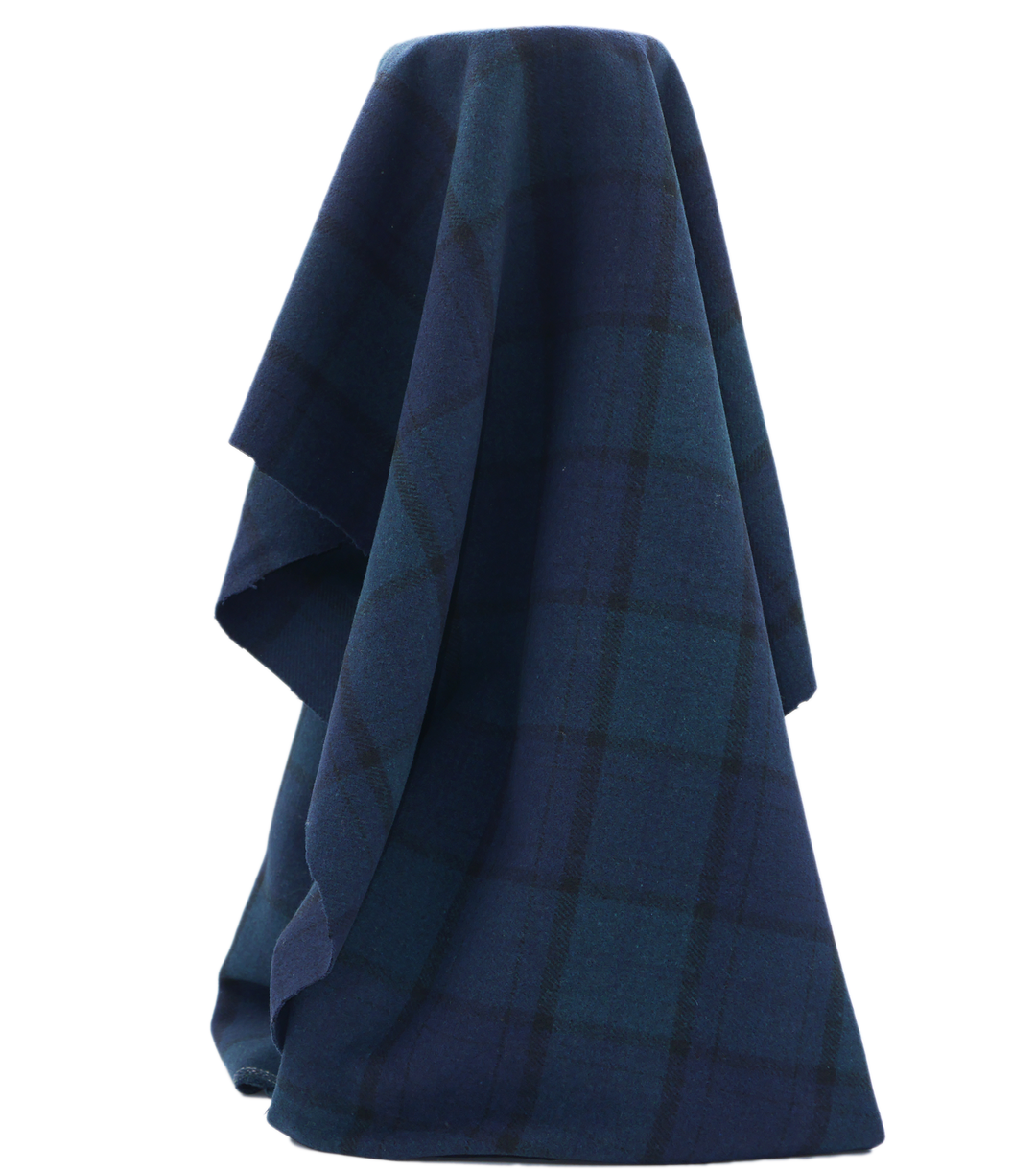 CHECKED WOOL $18.00P/M - Midnight Shadow
