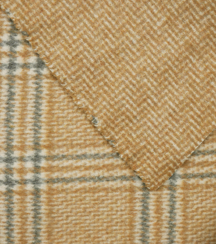 DOUBLE FACED CHECK WOOL $24.00P/M - Oatmeal