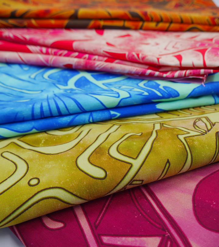 PACIFIC PRINTED BENGALINE $16.00P/M - The Fabric Shop