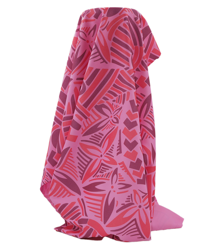 STRETCH POLYESTER PACIFIC PRINT $12.00P/M