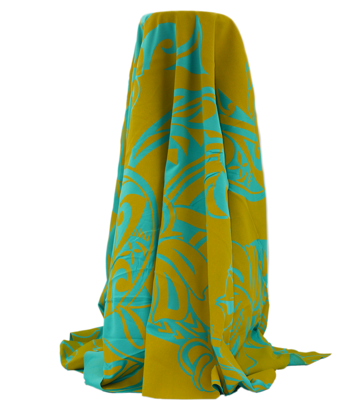 STRETCH POLYESTER PACIFIC PRINT $12.00P/M