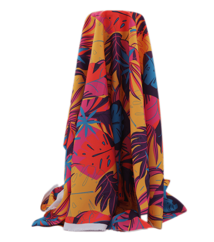 Polyester Mini Matt Pacific Print $9.00p/m Design 10 - The Fabric Shop