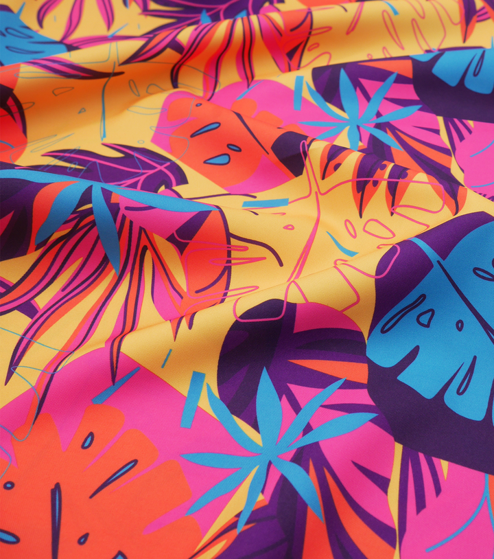 Polyester Mini Matt Pacific Print $9.00p/m Design 10 - The Fabric Shop