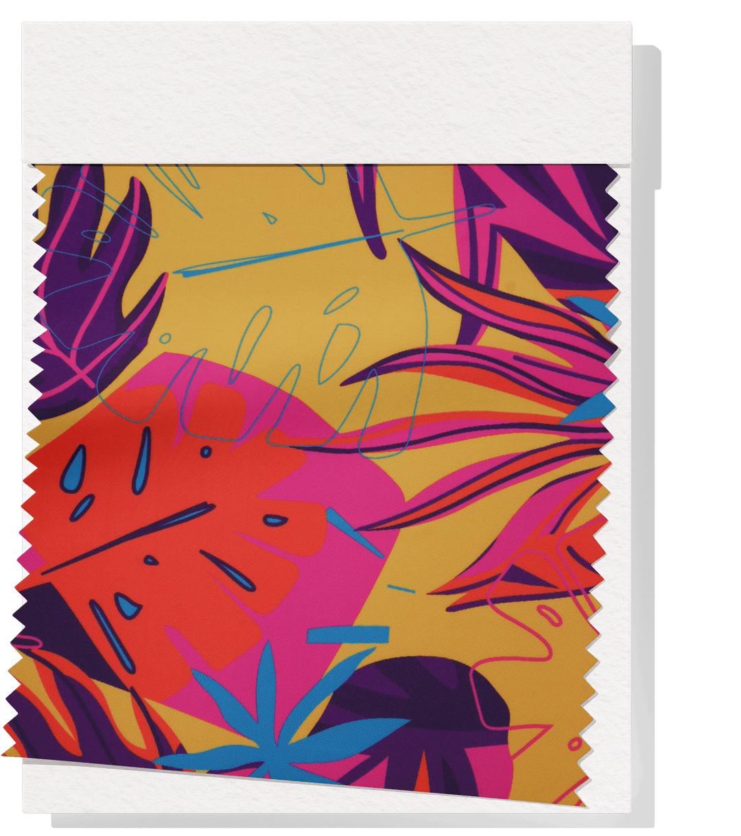 Polyester Mini Matt Pacific Print $9.00p/m Design 10 - The Fabric Shop