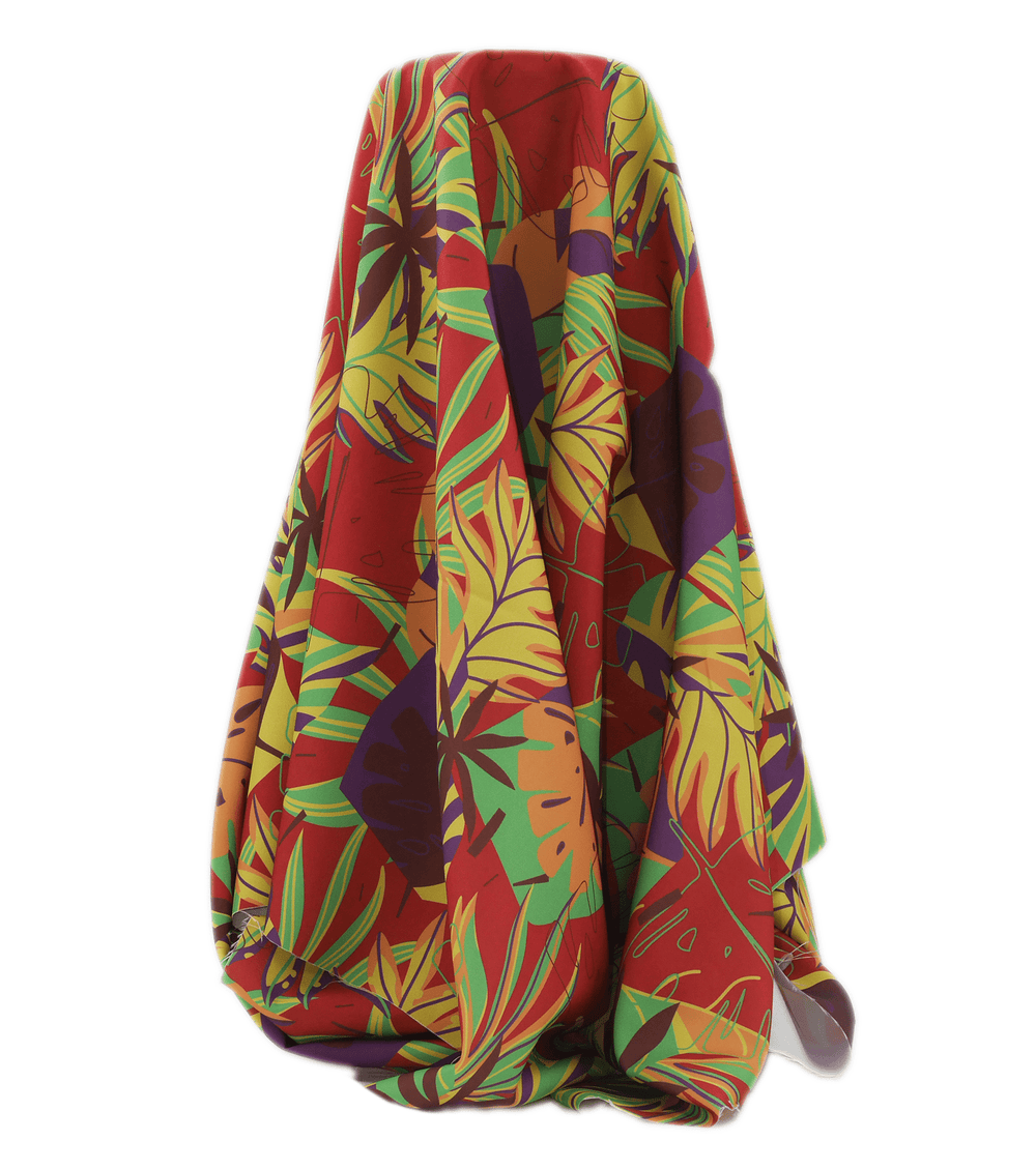 Polyester Mini Matt Pacific Print $9.00p/m Design 11 - The Fabric Shop