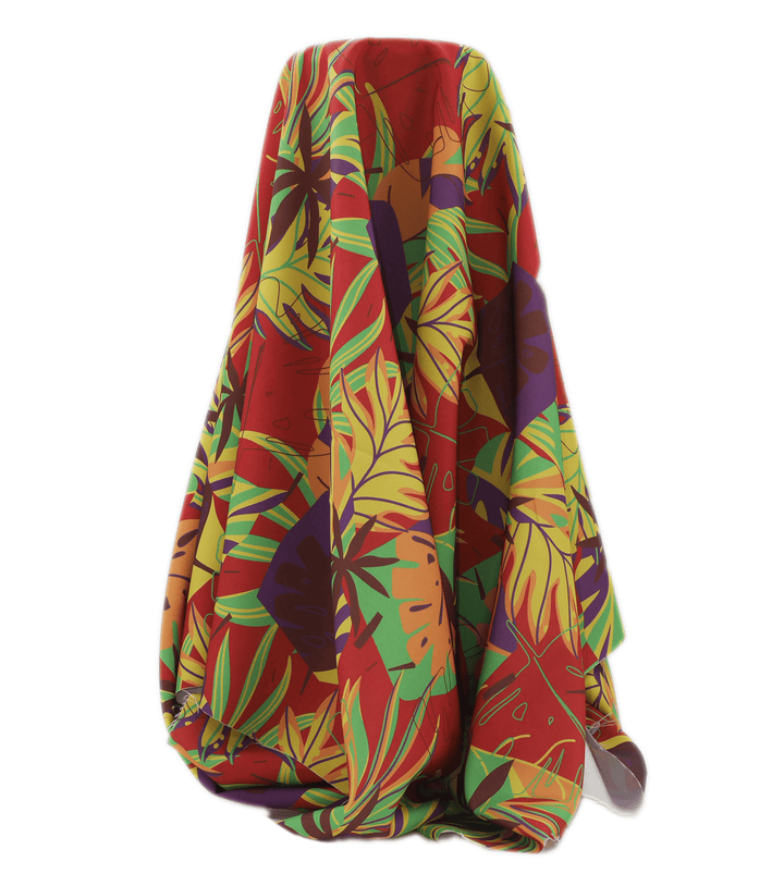 Polyester Mini Matt Pacific Print $9.00p/m Design 11 - The Fabric Shop