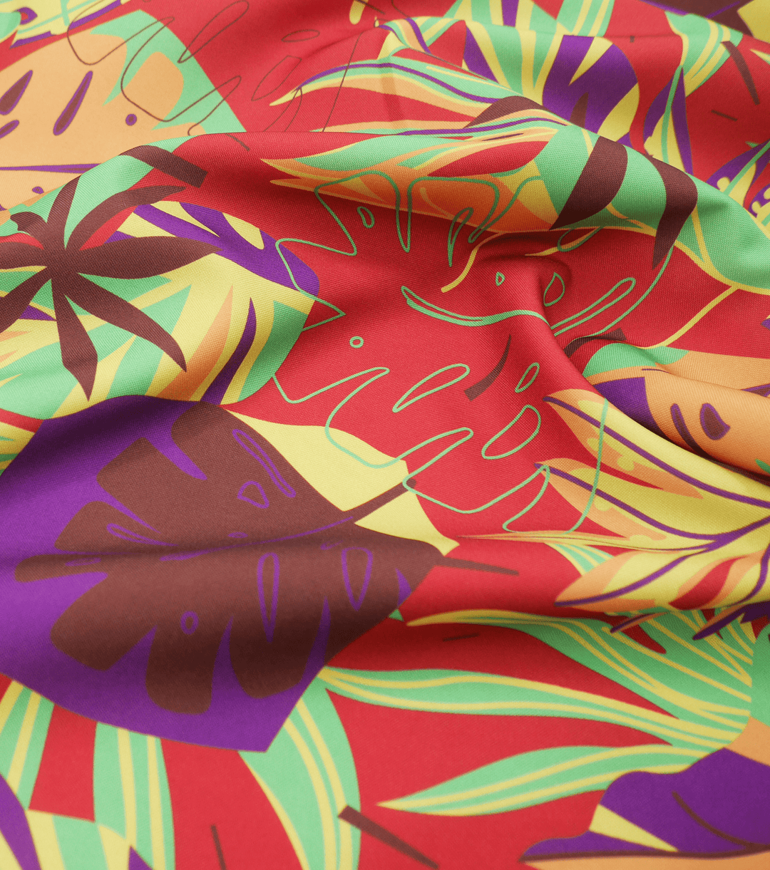Polyester Mini Matt Pacific Print $9.00p/m Design 11 - The Fabric Shop