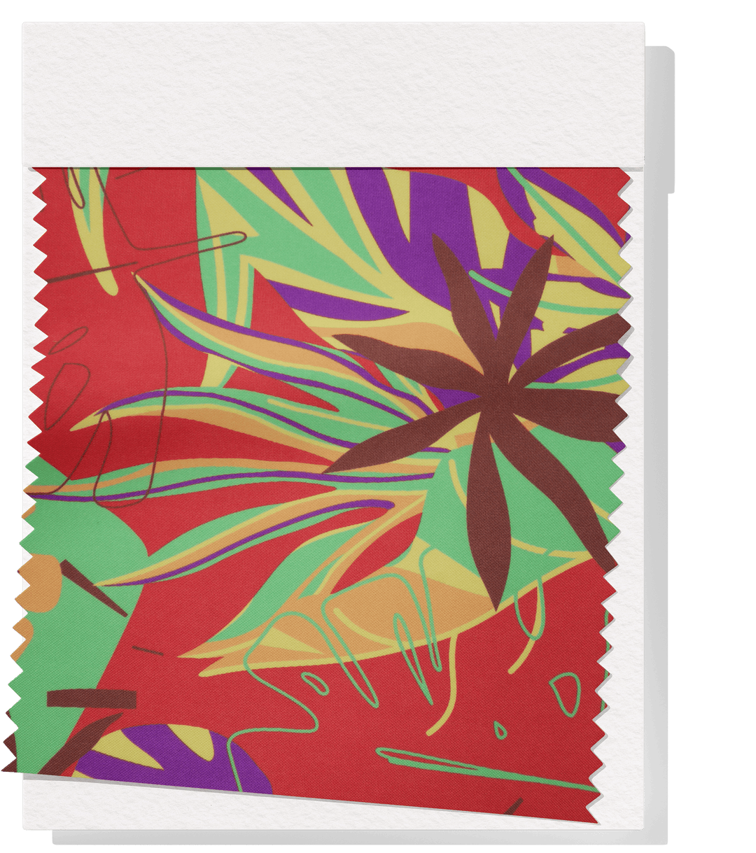 Polyester Mini Matt Pacific Print $9.00p/m Design 11 - The Fabric Shop