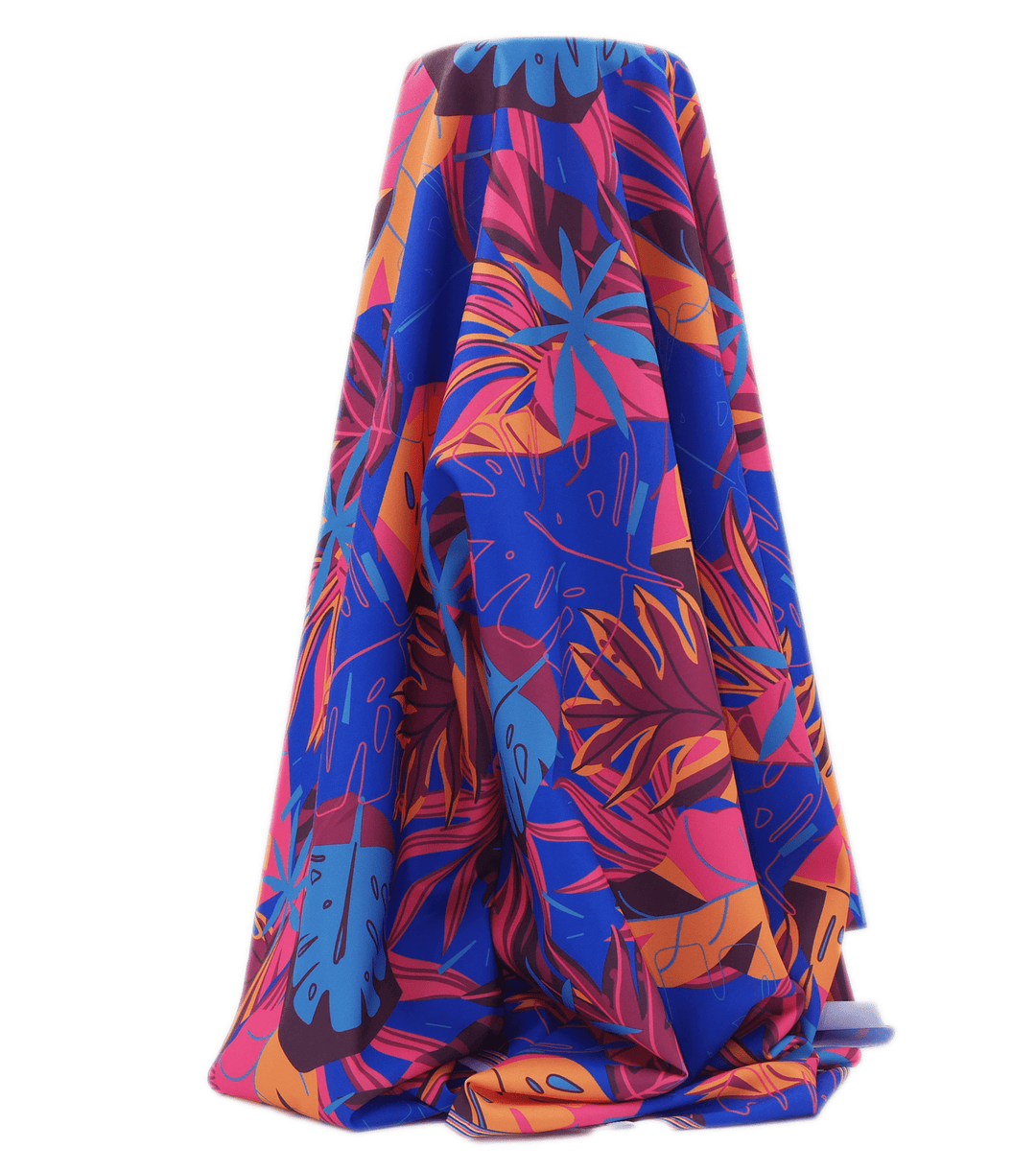 Polyester Mini Matt Pacific Print $9.00p/m Design 12 - The Fabric Shop