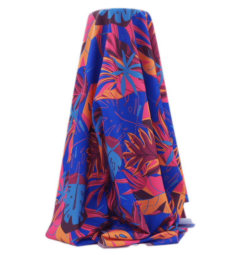 Polyester Mini Matt Pacific Print $9.00p/m Design 12 - The Fabric Shop