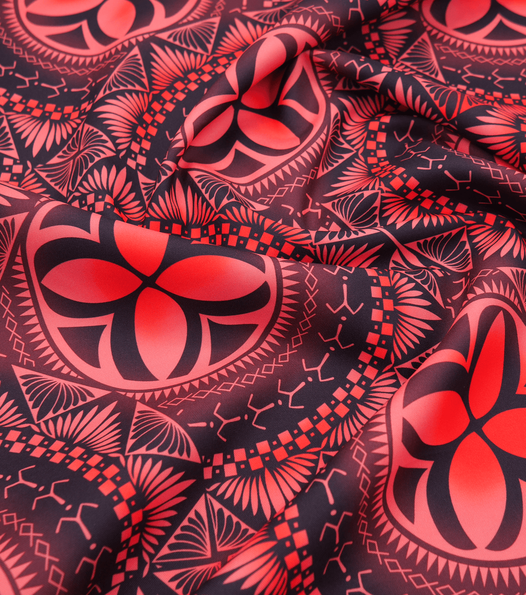 Polyester Mini Matt Pacific Print $9.00p/m Design 16 - The Fabric Shop