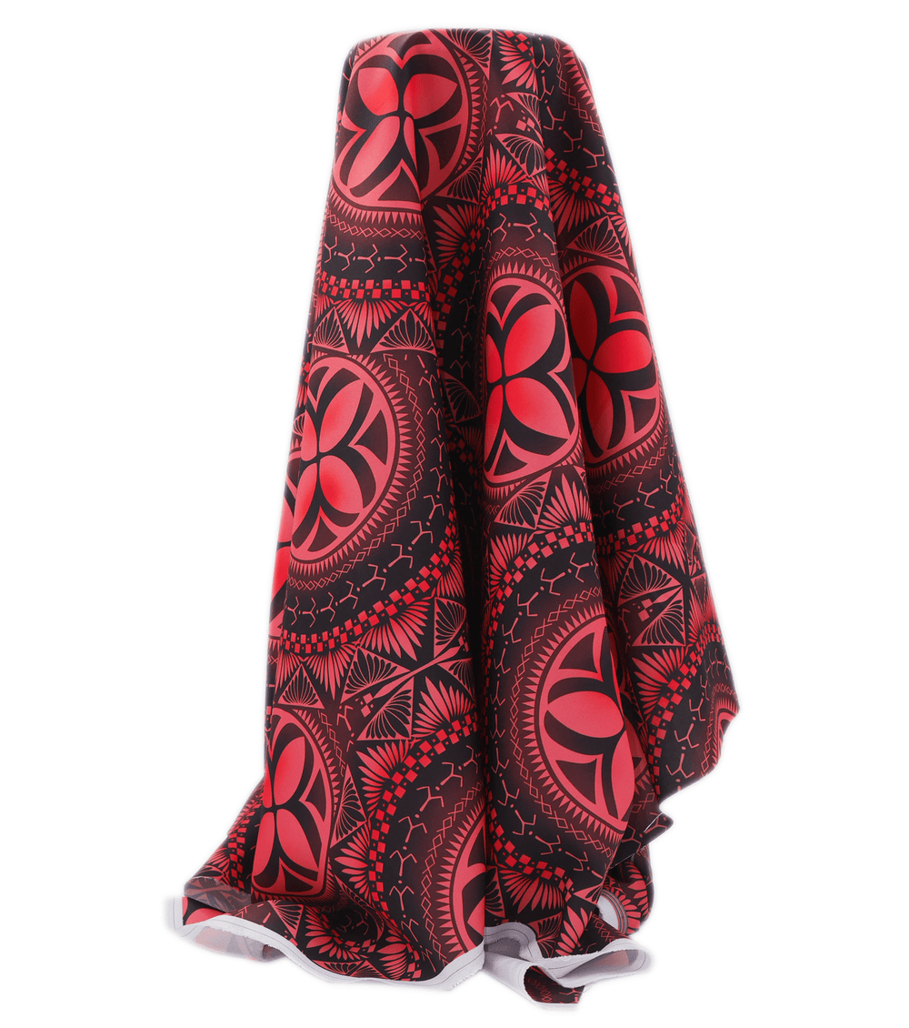 Polyester Mini Matt Pacific Print $9.00p/m Design 16 - The Fabric Shop