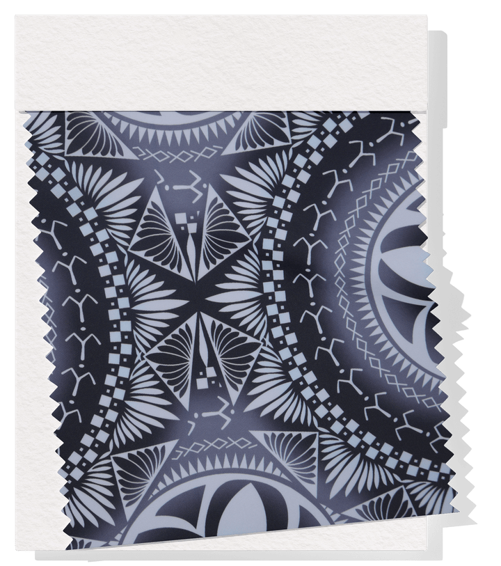 Polyester Mini Matt Pacific Print $9.00p/m Design 17 - The Fabric Shop